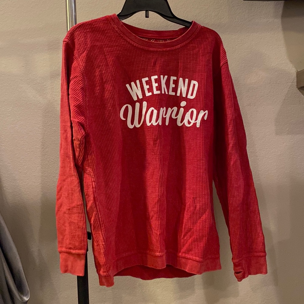Red sweatshirt, size small